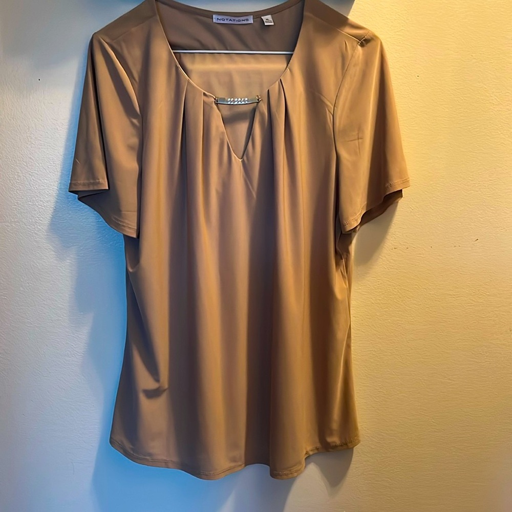 Tan blouse ladies